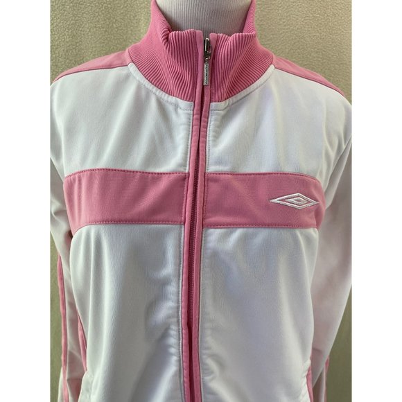 Umbro Pink/White Lightweight Jacket, Size Medium - Picture 4 of 12